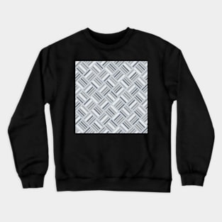 Herringbone Pattern Slate Grey and Stone Crewneck Sweatshirt